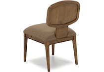modu toffee crunch   chenille inch standard seat height side chair   