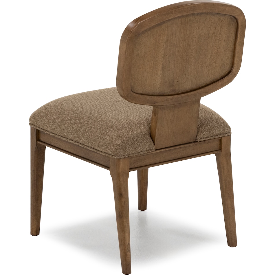 modu toffee crunch   chenille inch standard seat height side chair   