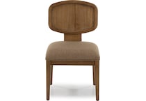 modu toffee crunch   chenille inch standard seat height side chair   