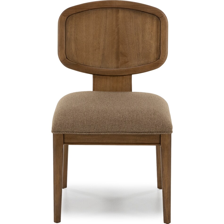 modu toffee crunch   chenille inch standard seat height side chair   