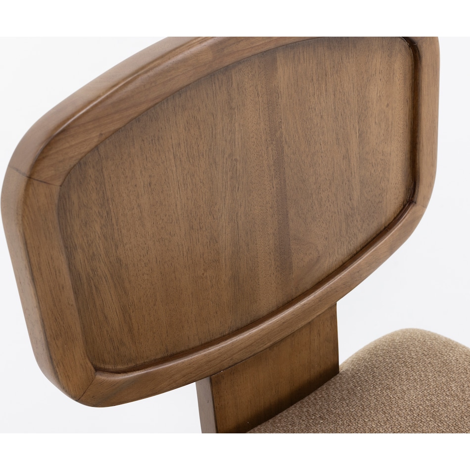 modu toffee crunch   chenille inch standard seat height side chair   