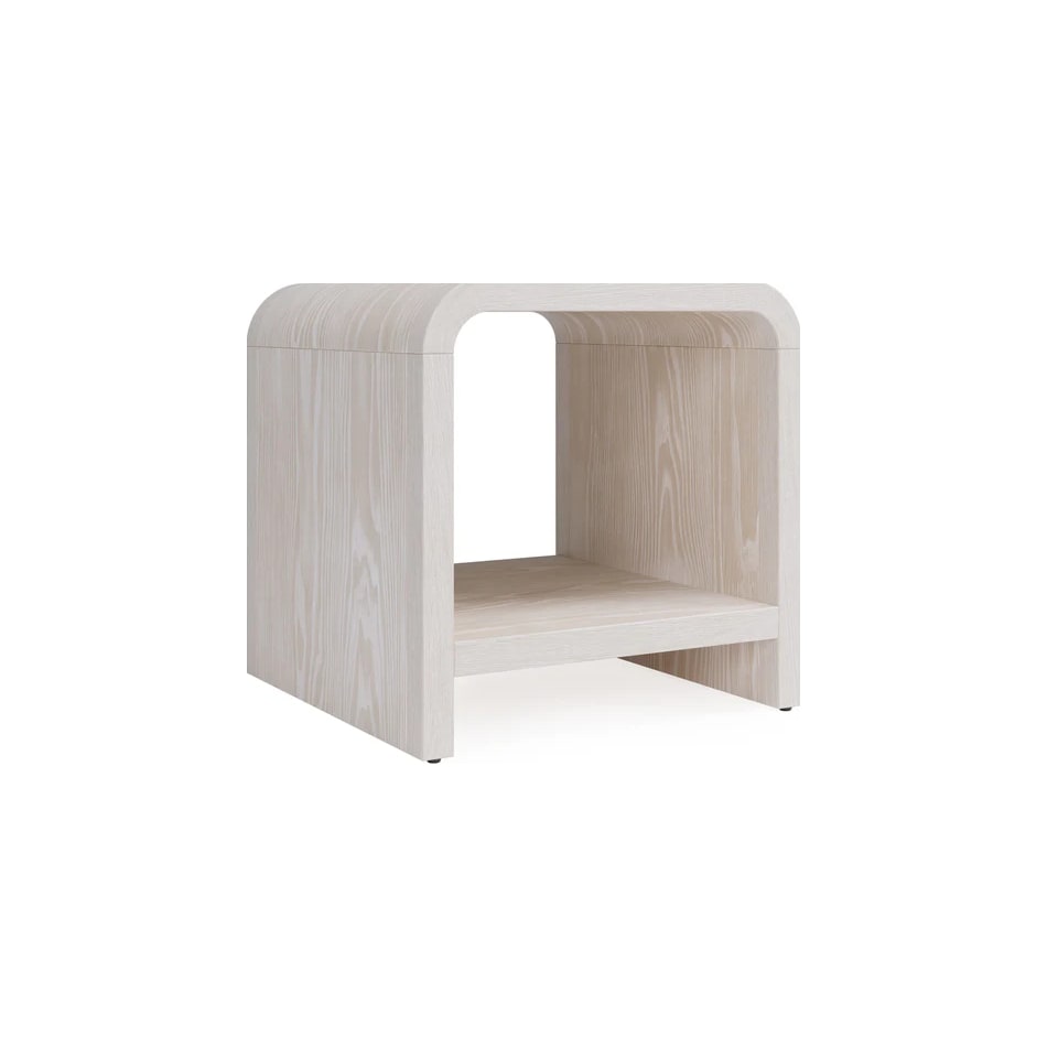 modu white end table drk  