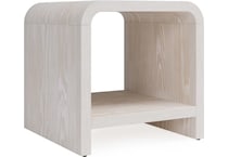 modu white end table drk  