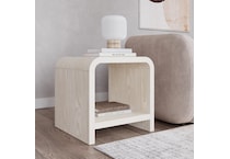 modu white end table drk  