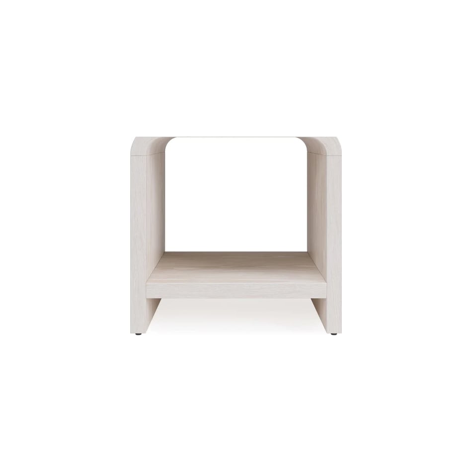 modu white end table drk  