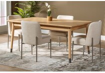 modus furniture international cream inch standard seat height side chair lifestyle image   