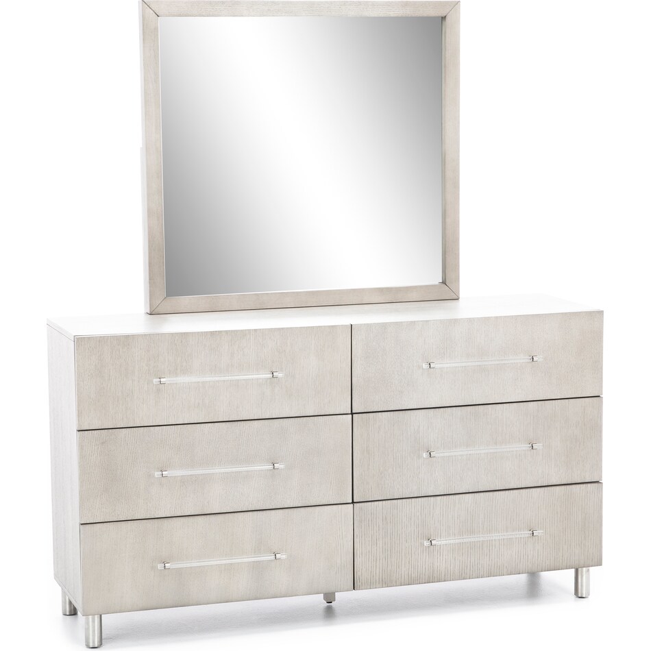 modus furniture international grey mirror   