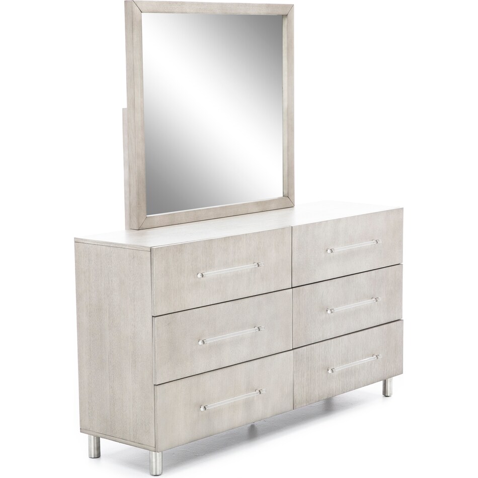 modus furniture international grey mirror   