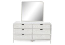 modus furniture international white mirror   