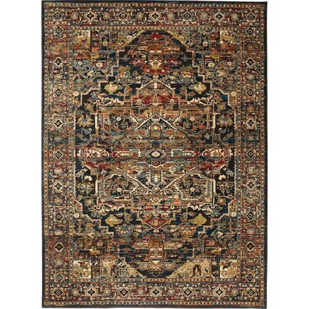 Spice Market Navy Area Rug 12"W x 15"L
