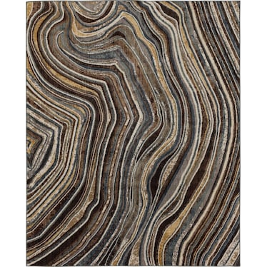 Milestones Taupe Swirl Area Rug