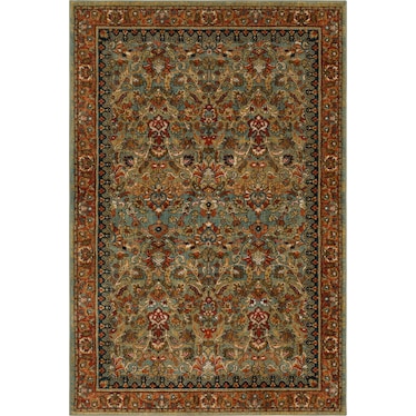 Spice Market Aqua Area Rug