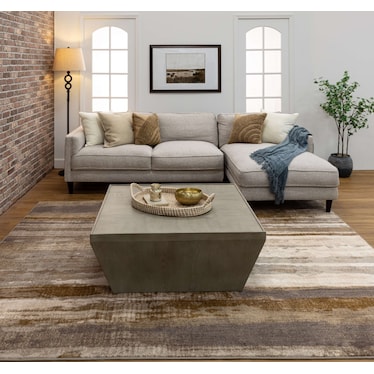 Milestones Grey/Gold/Taupe Area Rug