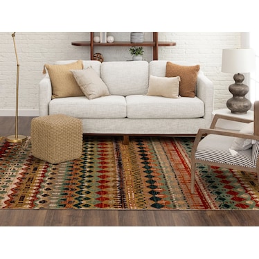 Spice Market Multi/Red Area Rug