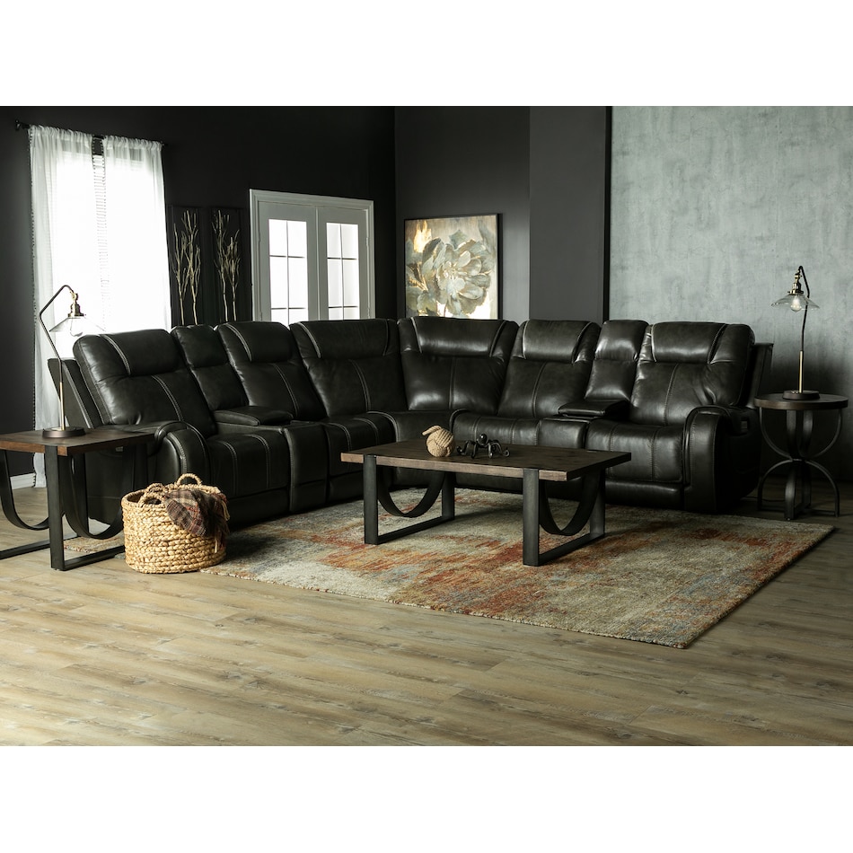 Zion 7-Pc. | Reclining Modular Loaded Leather Fully Steinhafels