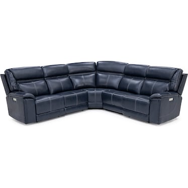 Duke 5-Pc. Leather Fully Loaded Zero Gravity Reclining Modular With Hidden Cupholders