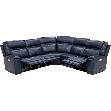 Duke 5-Pc. Leather Fully Loaded Zero Gravity Reclining Modular With Hidden Cupholders