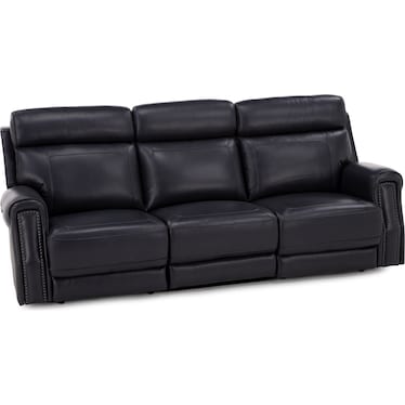 Kinston 3-Pc. Leather Fully Loaded Zero Gravity Reclining Sofa With Heat, Massage And Wirless Chargi