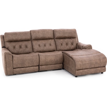 Canyon 3-Pc. Fully Loaded Reclining Chaise Sofa