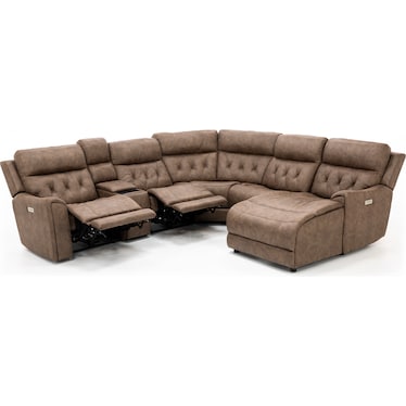 Canyon 6-Pc. Fully Loaded Reclining Chaise Modular