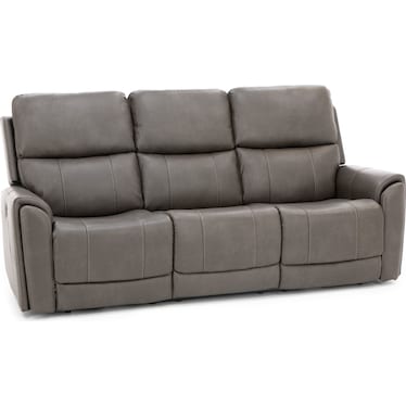 Capriccio Fully Loaded Reclining Sofa in Smoke