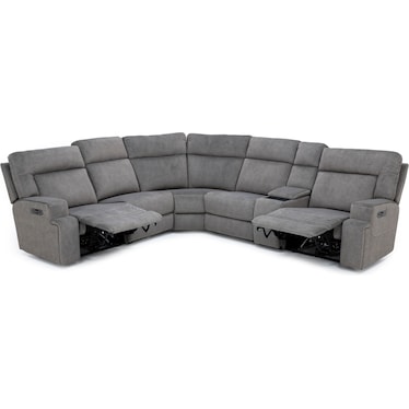 Royal 6-Pc. Fully Loaded Reclining Modular with Wireless Remote
