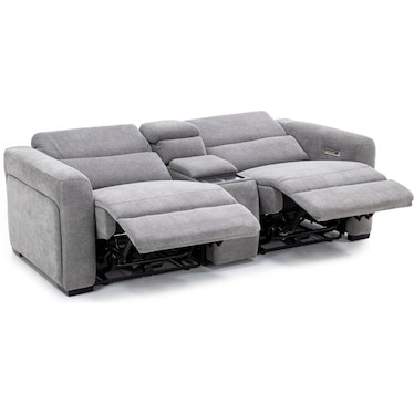 Surround 3-Pc. Fully Loaded Reclining Console Loveseat With Bluetooth Speakers