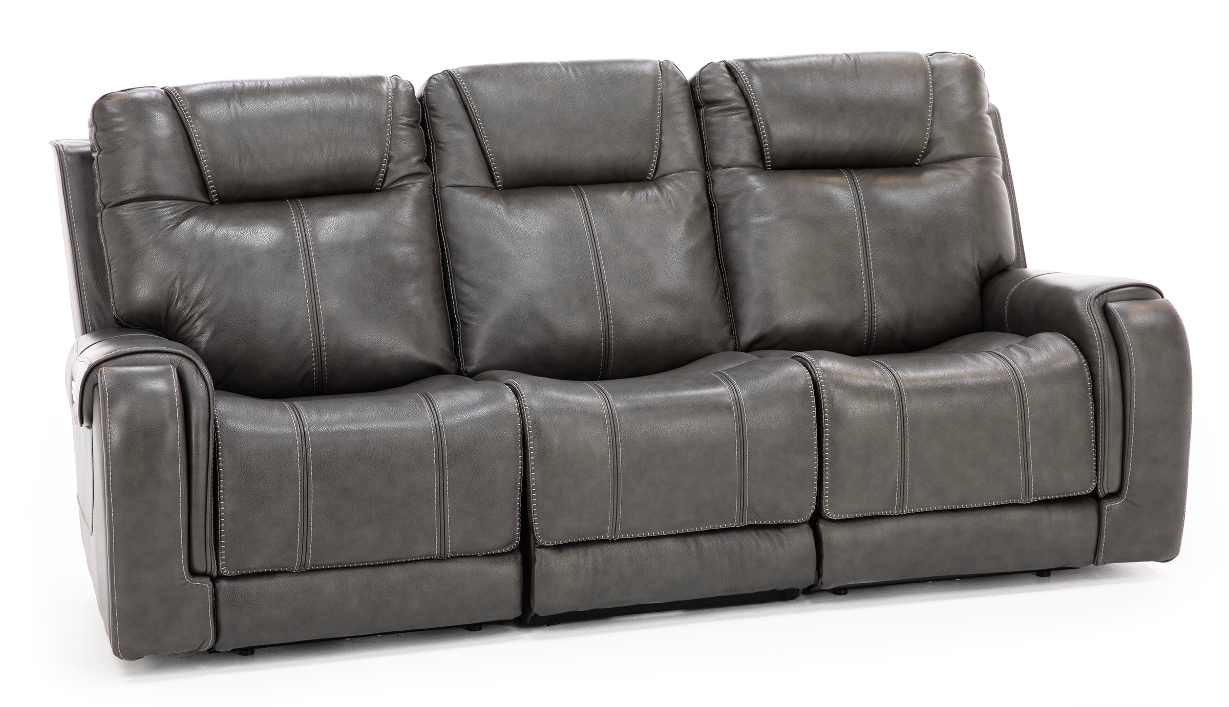 Zion 3-Pc. Leather Fully Loaded Reclining Sofa | Steinhafels