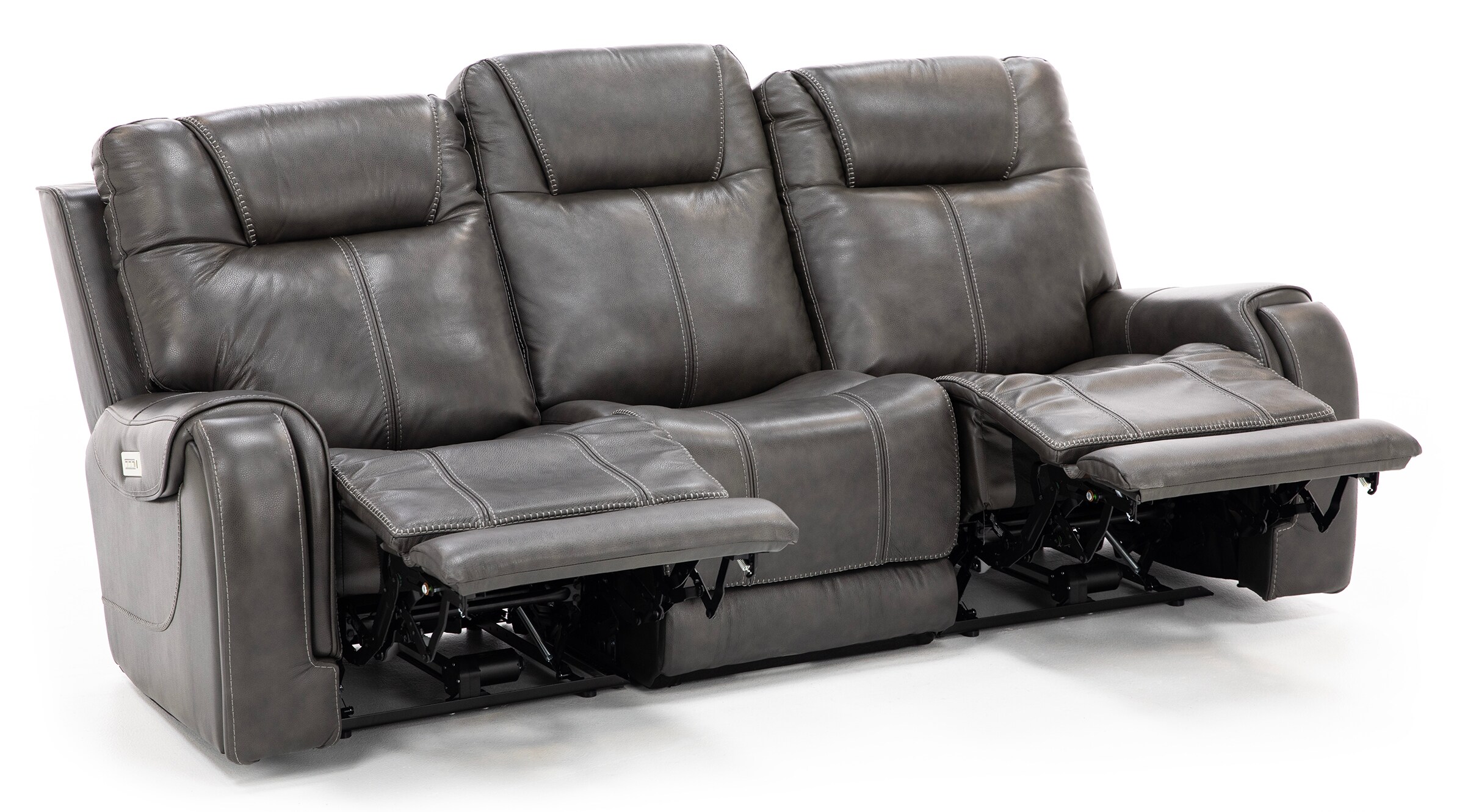 Zion 3-Pc. Leather Fully Loaded Reclining Sofa | Steinhafels
