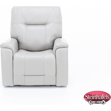 Matthew Leather Fully Loaded Zero Gravity Recliner With Hidden Cupholders In Dove