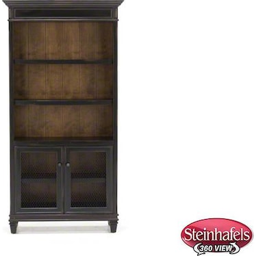 Estate Black Lower Door Bookcase