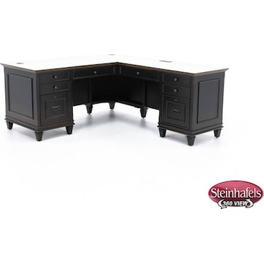 Estate Black Executive L-Desk