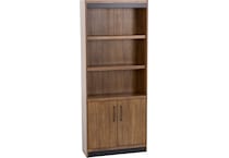 mrtn brown bookcase and  