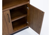 mrtn brown bookcase and  
