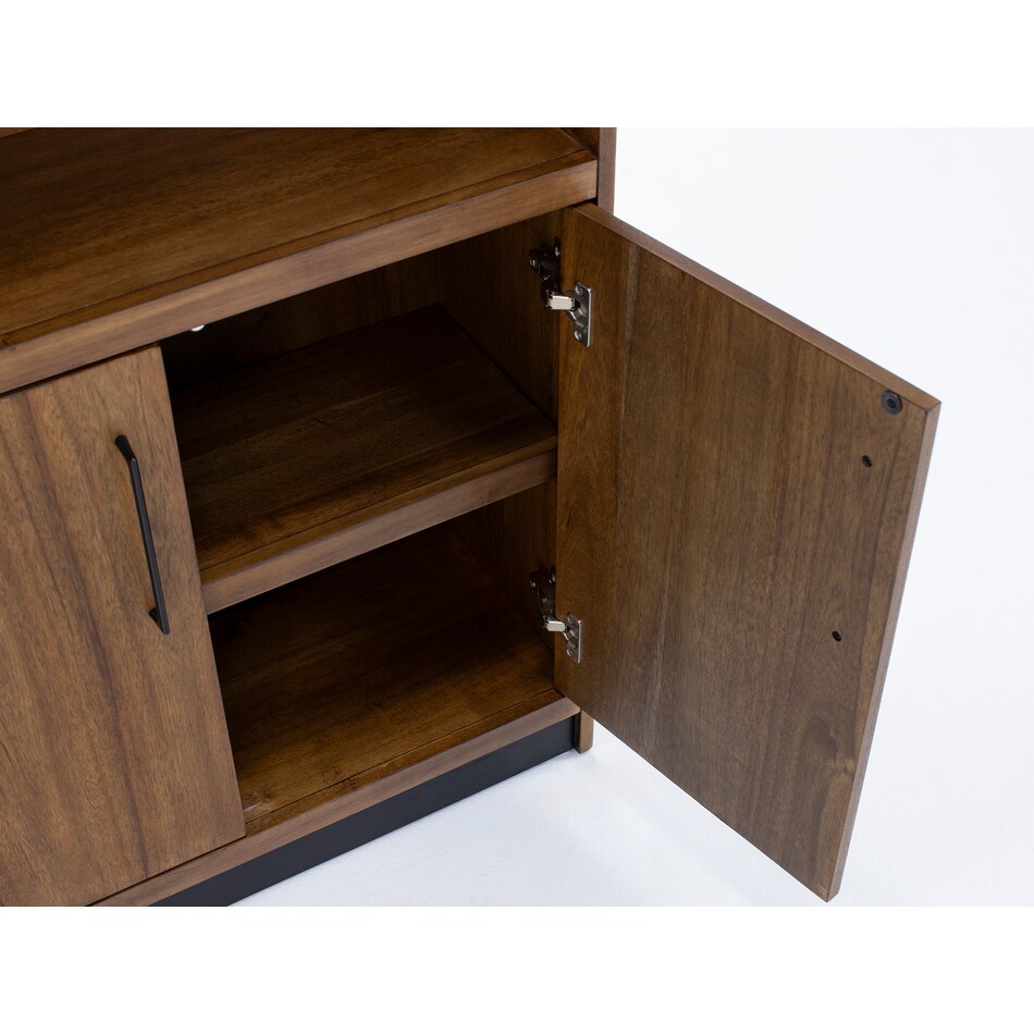 mrtn brown bookcase and  