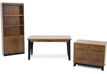 mrtn brown bookcase and  