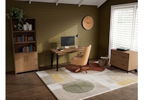 mrtn brown bookcase and  