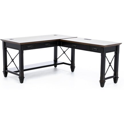 Hartford Black Writing L-Desk