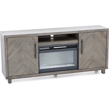 Chevron 67" Fireplace