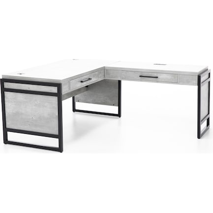 Mason Concrete L Desk