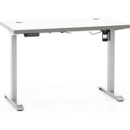 Rise Gray Sit Stand Desk