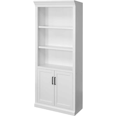 Abbey White Door Bookcase