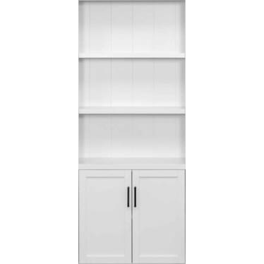 Abbey White Door Bookcase