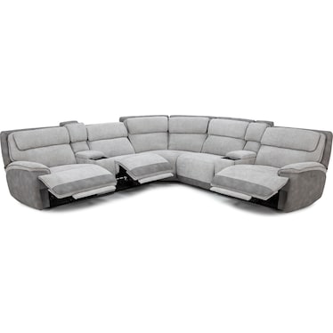 Belvedere 7-Pc. Power Headrest Zero Gravity Reclining Modular