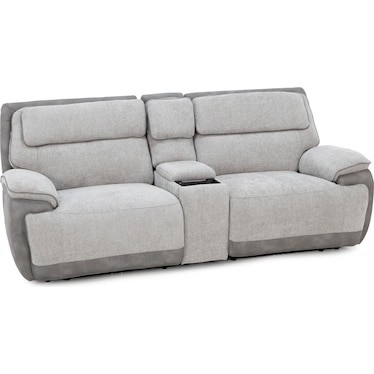 Belvedere 3-Pc. Power Headrest Zero Gravity Console Reclining Loveseat