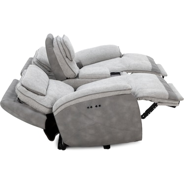 Belvedere 3-Pc. Power Headrest Zero Gravity Console Reclining Loveseat