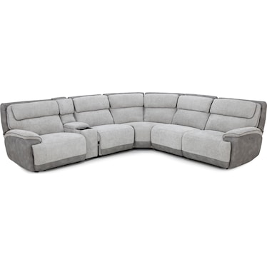 Belvedere 6-Pc. Power Headrest Zero Gravity Reclining Modular