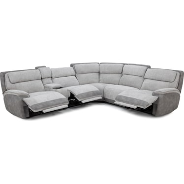 Belvedere 6-Pc. Power Headrest Zero Gravity Reclining Modular