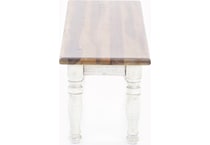 napa antique linen timbered brown inch standard seat height bench   