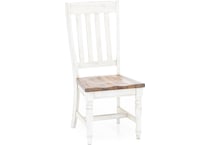 napa antique linen timbered brown inch standard seat height side chair   
